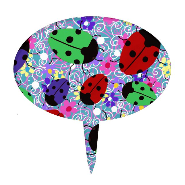 Ladybug Cake Topper (Front)