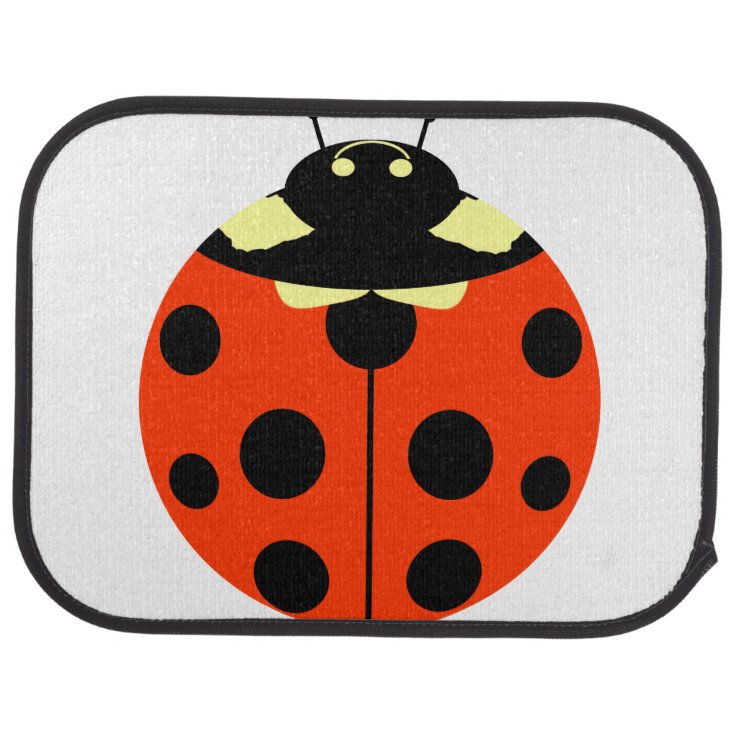 ladybug car floor mat Zazzle