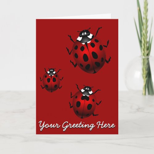 Ladybug Card Custom Ladybug Art Card _ Customize