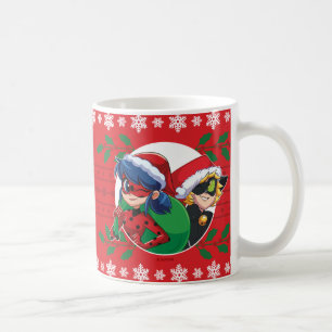 Ladybug & Cat Noir Holiday Graphic Coffee Mug