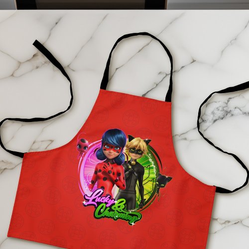 Ladybug  Cat Noir  Lucky  Charming Apron