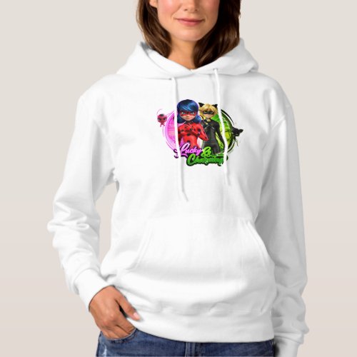 Ladybug  Cat Noir  Lucky  Charming Hoodie