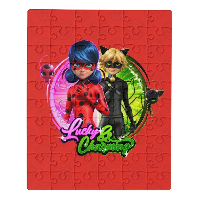 Ladybug & Cat Noir | Lucky & Charming Jigsaw Puzzle (Puzzle Vertical)
