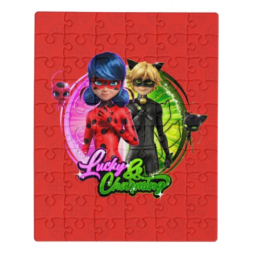 Ladybug  Cat Noir  Lucky  Charming Jigsaw Puzzle