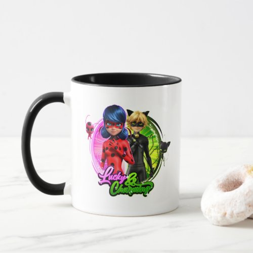 Ladybug  Cat Noir  Lucky  Charming Mug