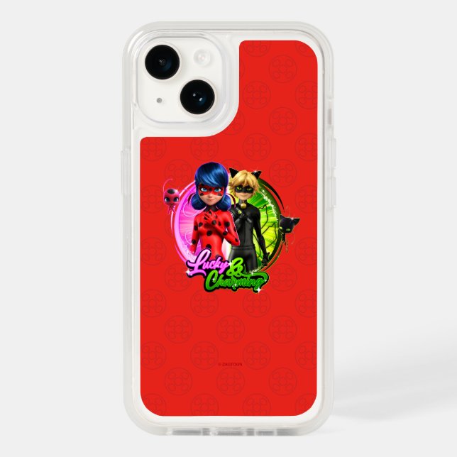 Ladybug & Cat Noir | Lucky & Charming Otterbox iPhone Case (Back)