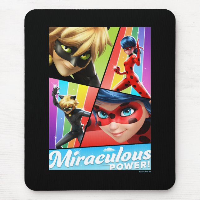 Ladybug & Cat Noir | Miraculous Power! Mouse Pad (Front)