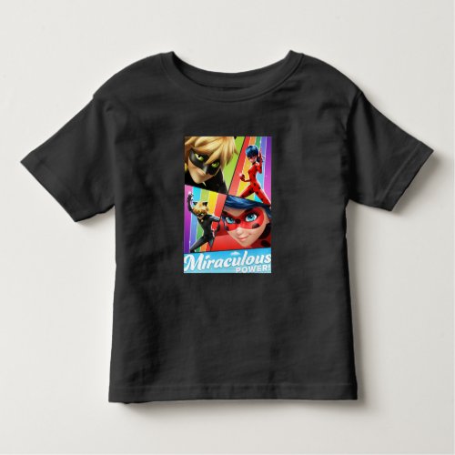Ladybug  Cat Noir  Miraculous Power Toddler T_shirt