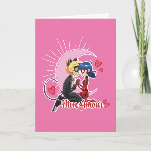Ladybug  Cat Noir  Mon Amour Card