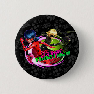 Ladybug & Cat Noir | Stronger Together Button