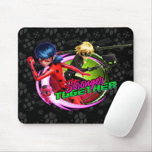 Ladybug & Cat Noir   Stronger Together Mouse Pad