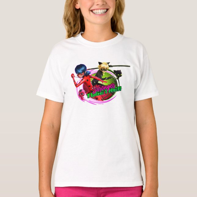 Ladybug & Cat Noir | Stronger Together T-Shirt (Front)