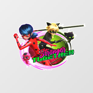 Ladybug & Cat Noir Stronger Together Wall Decal