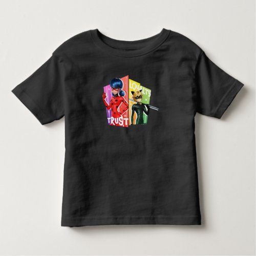 Ladybug  Cat Noir  Trust  Loyalty Toddler T_shirt