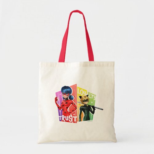 Ladybug  Cat Noir  Trust  Loyalty Tote Bag