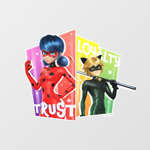 Ladybug & Cat Noir Trust & Loyalty Wall Decal
