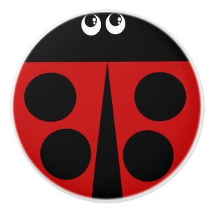 Ladybug Ceramic Knob