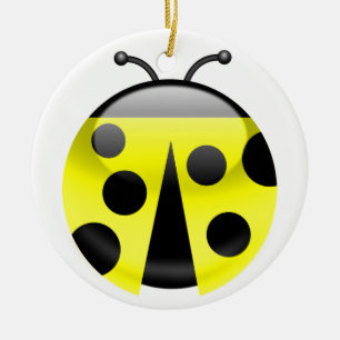 LadyBug Ceramic Ornament