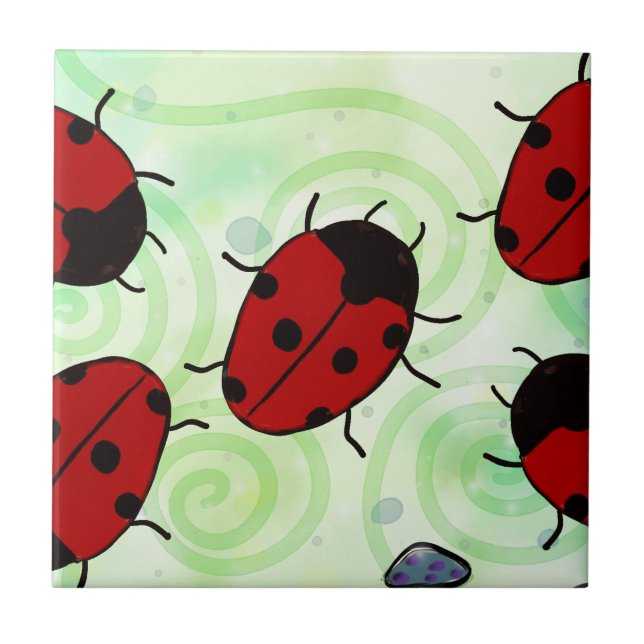 Ladybug Ceramic Tile (Front)