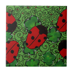 Ladybug Ceramic Tile