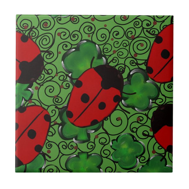 Ladybug Ceramic Tile (Front)