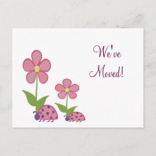 Ladybug Change of Address Cards