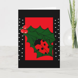 Ladybug Christmas Card