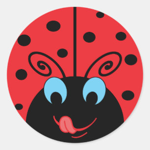 Ladybug Classic Round Sticker