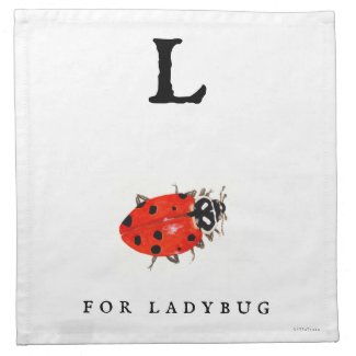 Ladybug  cloth napkin