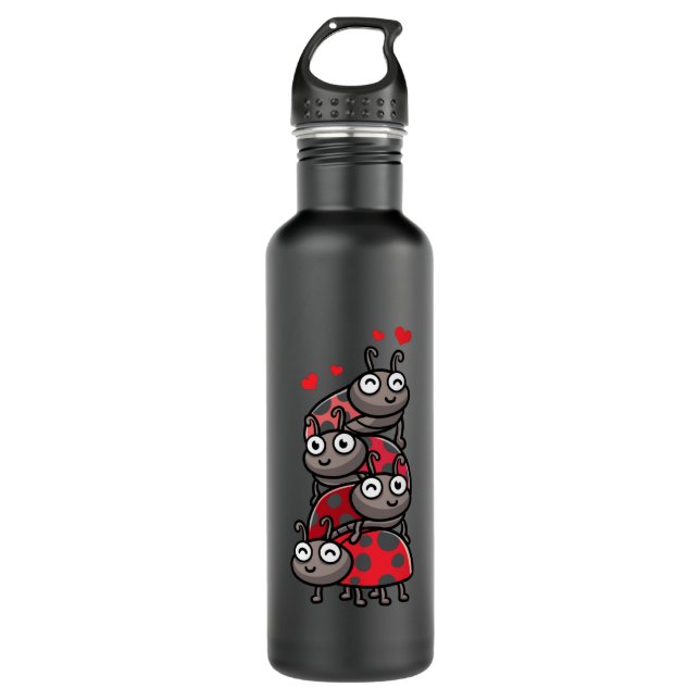 Ladybug Cockchafer Stainless Steel Water Bottle (Front)