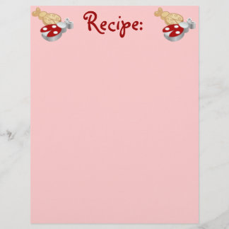 Ladybug Cookie Recipe Paper
