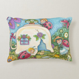 Ladybug Cottage ACCENT PILLOW Whimsy