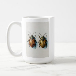 Ladybug Couple watercolor painting insect art Coffee Mug