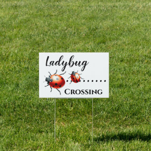 Ladybug crossing sign