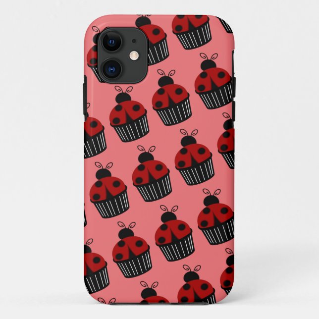 Ladybug Cupcake Case-Mate iPhone Case (Back)
