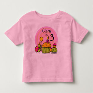 Ladybug Cupcake Customizable Birthday T-shirt