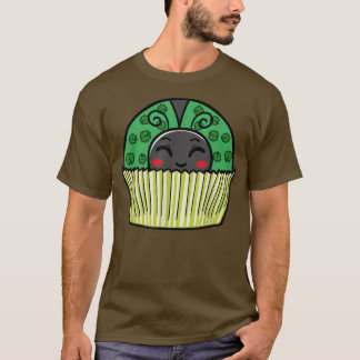 Ladybug Cupcake Saint Patricks Day Shamrock Leaf C T-Shirt