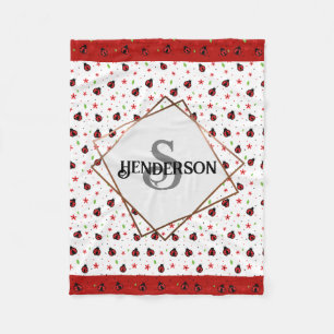 Ladybug Custom Fleece Blanket