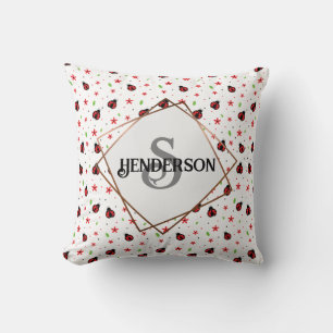 Ladybug  Custom Throw Pillow