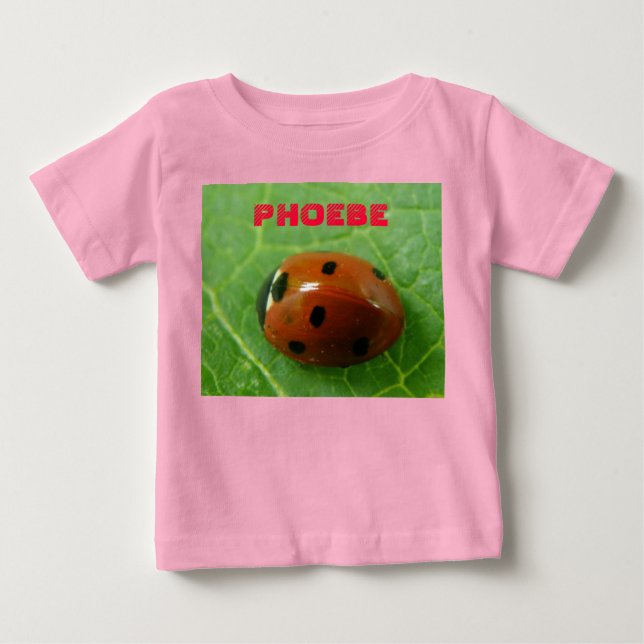 Ladybug Customizable Baby T-Shirt (Front)