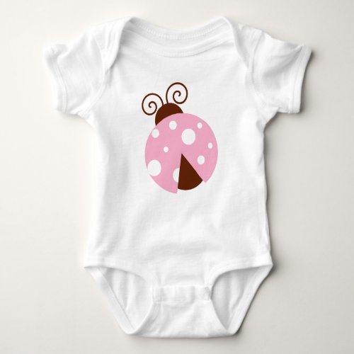 Ladybug Cute Ladybug Pink Ladybug Ladybird Baby Bodysuit