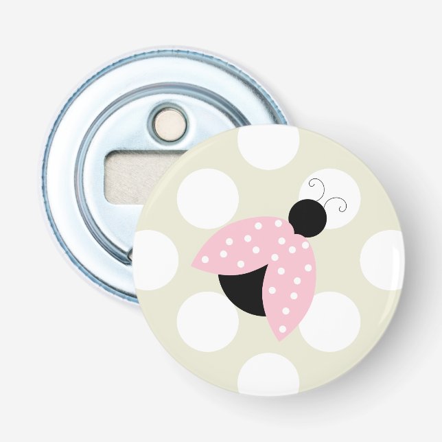 Ladybug, Cute Ladybug, Pink Ladybug, Ladybird Bottle Opener (Front)