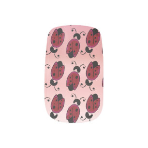 Ladybug dance minx nail art
