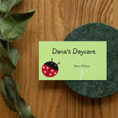 Ladybug Daycare Business Card