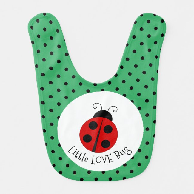 Ladybug Design Baby Bib