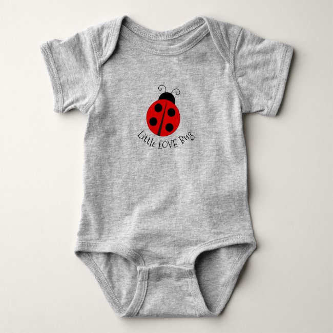 Ladybug Design Baby Bodysuit