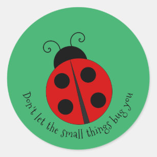 3 Ladybug Vinyl Matte Paper stickers - Bugs - Scrapbooking - Laptop Decal  - Best Seller - Nature - Insect