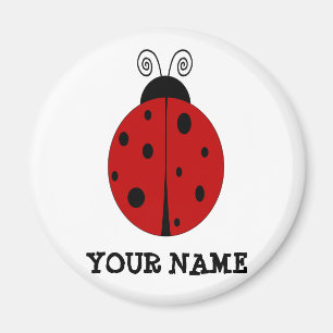 LADYBUG design customized with ANY NAME Magnet