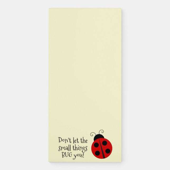 Ladybug Design Fridge Notepad (Front)