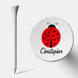 Ladybug Design Golf Tees